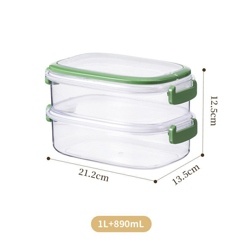 Food grade portable fruit fresh-keeping box with water filter outdoor camping picnic sealed bento box mobile small refrigerator