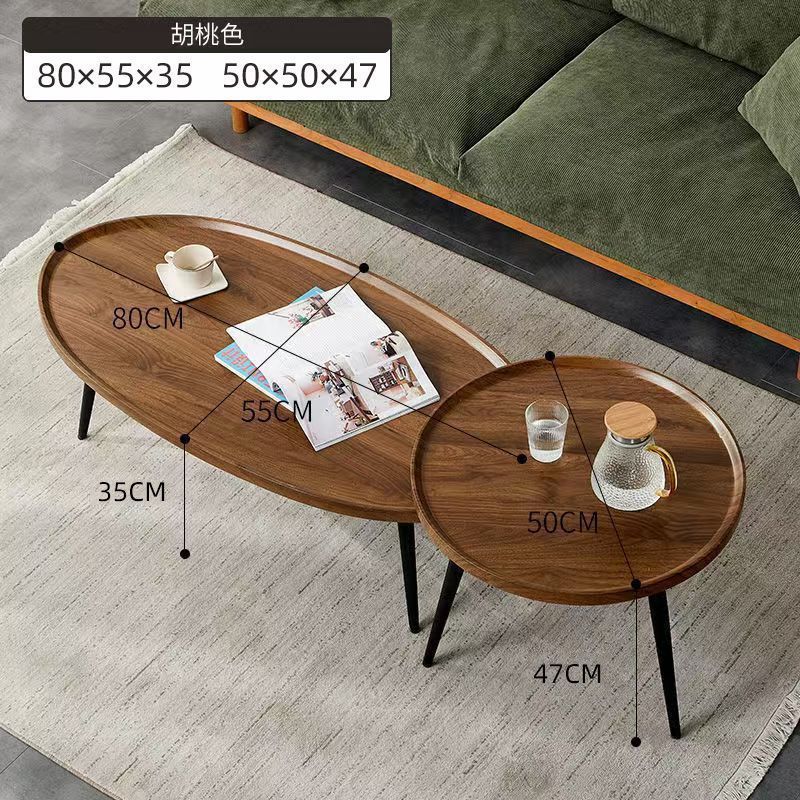 Foldable tea table coffee table minimalist modern nordic home living room round sofa side table small apartment portable table