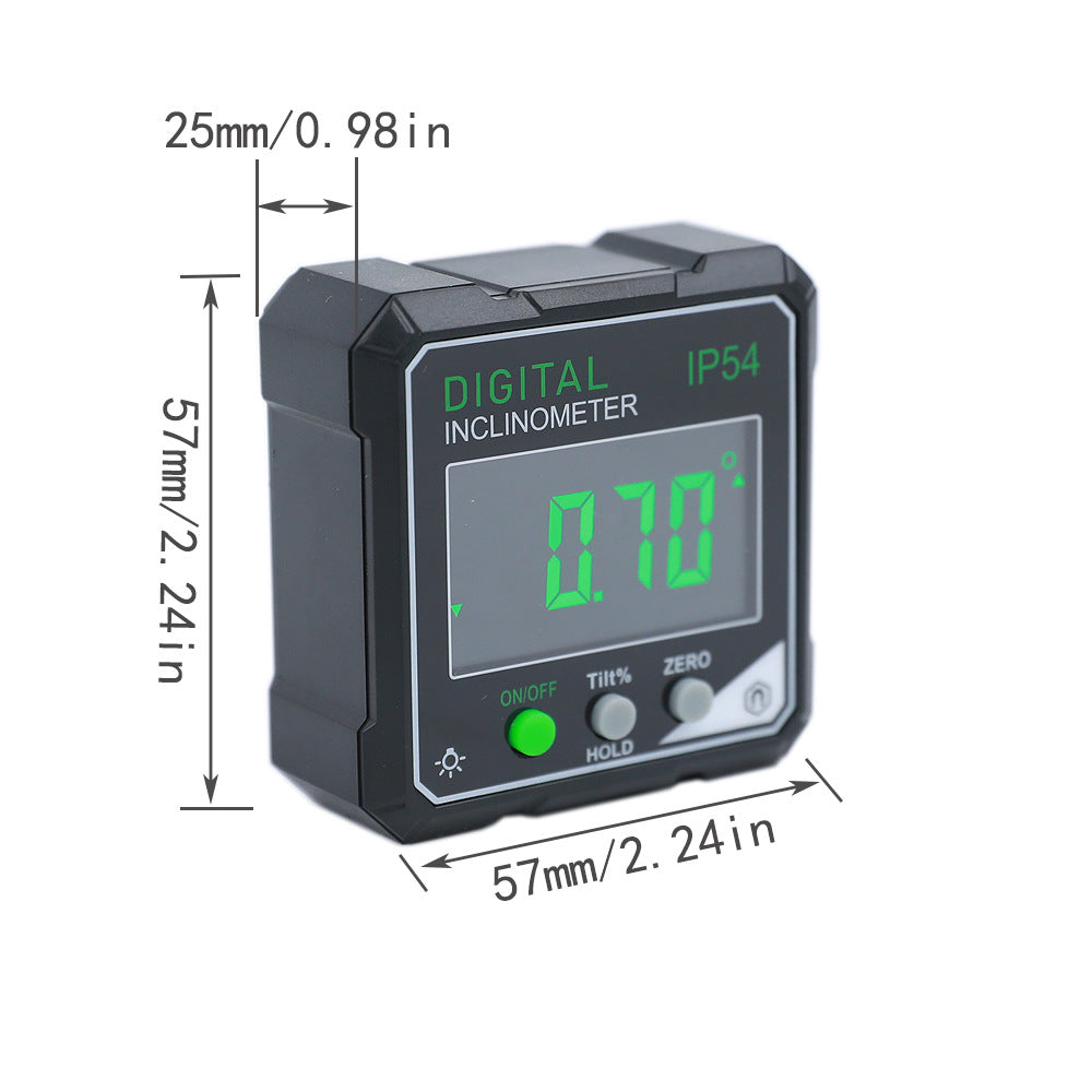 New IP54 digital display tilt box tilt meter angle measuring instrument level meter slope ruler suitable for home use