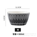 European style minimalist rice bowl, unique household bowl, ceramic creative trendy bowl, moroccan style 4.5inch dessert bowl