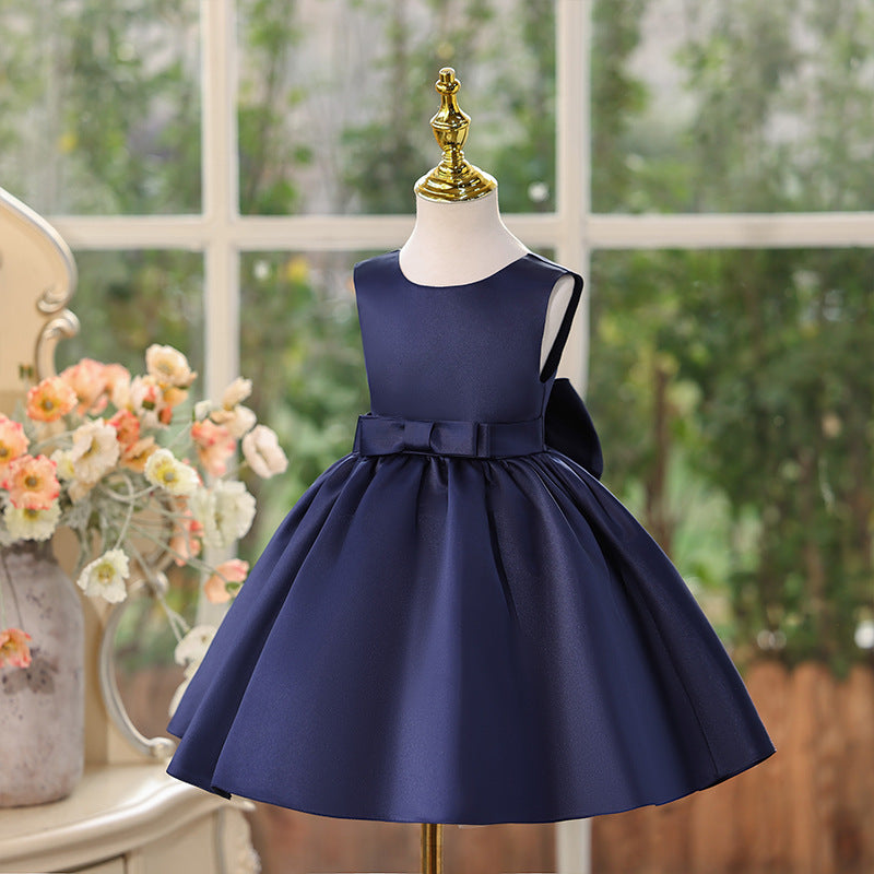 Baby dress birthday princess dress bow sweet style first birthday tutu dress  new girls' dress summer