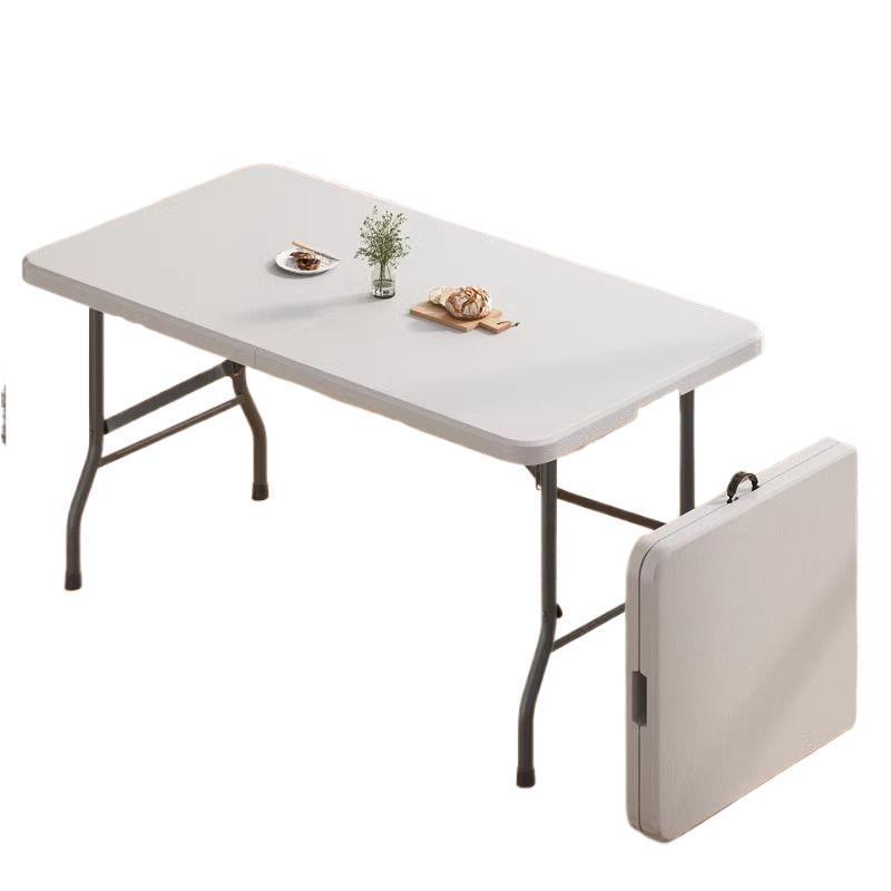 Foldable table stall outdoor portable simple for home plastic study desk bench table rectangular dining table