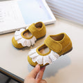 Insfrench small leather shoes  spring autumnew arrivalk-stylegirllace princess shoes soft bottom beanie shoes