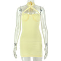 Fashion styleexportpure color women's wearhalterbackless home hip skirt chest wrap sleeveless silmnew arrivaltrendydress