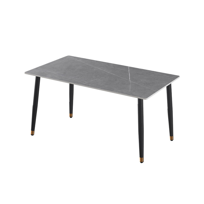 Rock slab dining table combination modern casual italian manufacturer wholesale personalized small apartment rectangular simple table