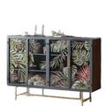 American enamel painted glass door storage cabinet shoe cabinet for home restaurantaccessible luxury entrance cabinet iron storage sideboard