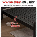 Extra thick iron frame bed carbon steel bed rental house assembled iron bed bold dormitory iron bed bedroom simple bed big sale