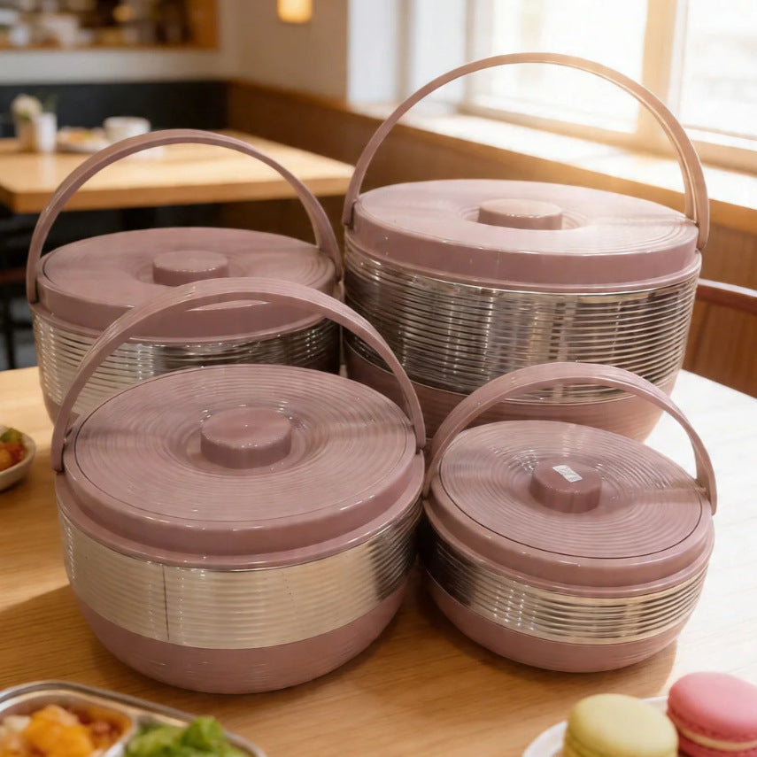 4pcs big size food warmer cross-border foreign trade large capacity insulated lunch box 3l-6l-9l-12l