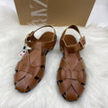 Za2025 spain 2025 big toe sandals women's summer wide fat feet export soft low pure bag heel first layer cowhide