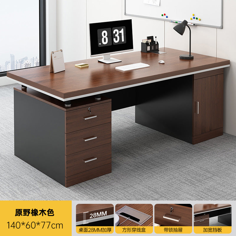 New arrival: executive desk - minimalist modern office desk and chair set for employees, home office, and computer use
