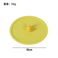 Silicone cup lid - food grade, cartoon design, creative, dustproof, leak-proof tea cup/water cup lid - multi-purpose sealed fresh-keeping lid