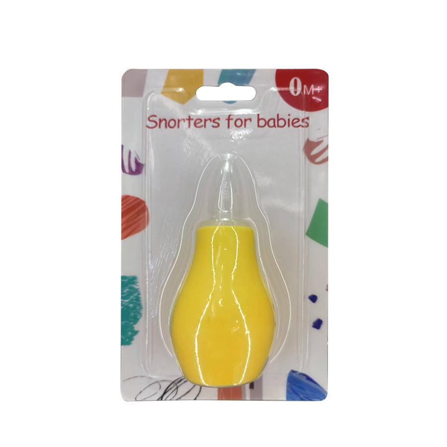 English Card Baby Nose Suction Baby Hand Pump Silicone Nose Suction Infant Snot Cleaner Wholesale