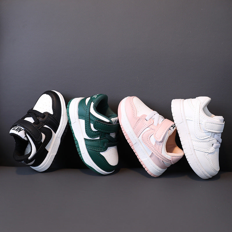 Kids' athletic shoes - boys' and girls' sneakers -  spring/autumn collection - korean style - boys' and baby's single shoes - white sneakers - first walking shoes
