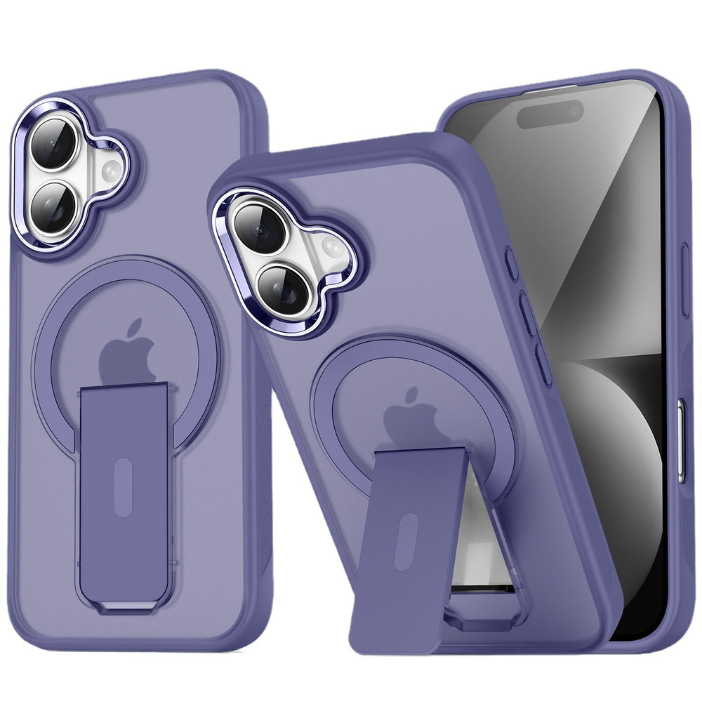 Xuanyin magnetic holder is suitable for iphone17promax mobile phone case apple 15 frosted skin hard case cross-border 16