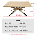 dining table retractable foldable negotiation table accessible luxury modern casual spray mdf table dining table