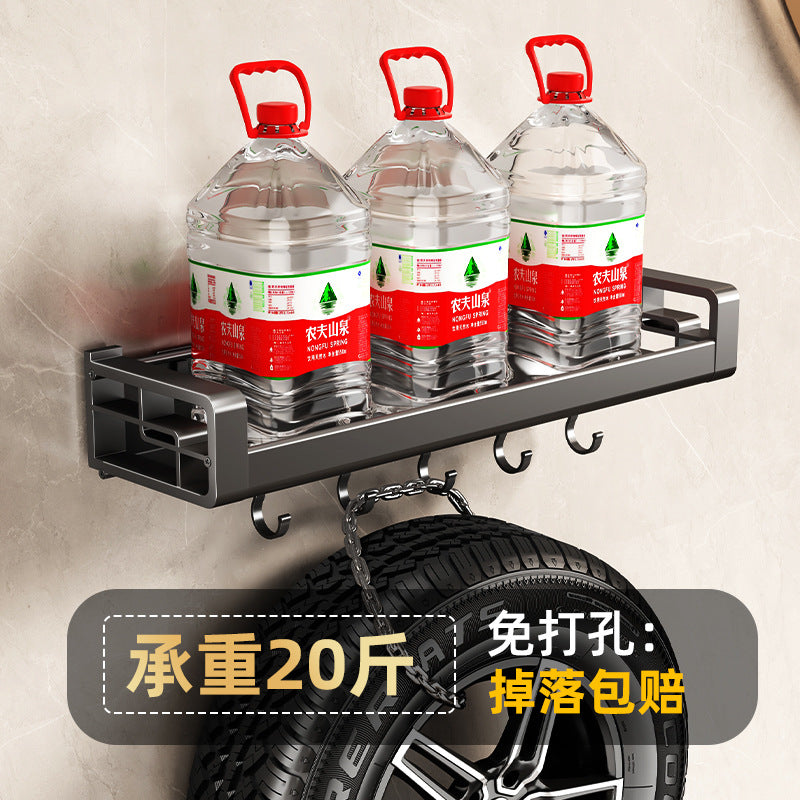 Wholesale Factory Direct Sales Thickened Profile Toilet Shelf Space Aluminum Bathroom Cosmetics Storage Rack No Punching