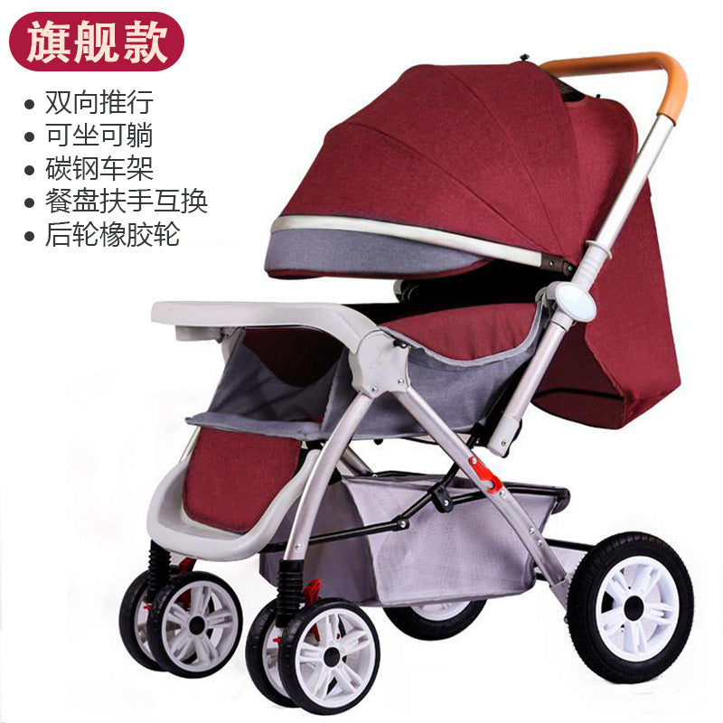 Baby stroller - reclining, lightweight, foldable, 2-way pushchair for infants and toddlers (0-3 years)