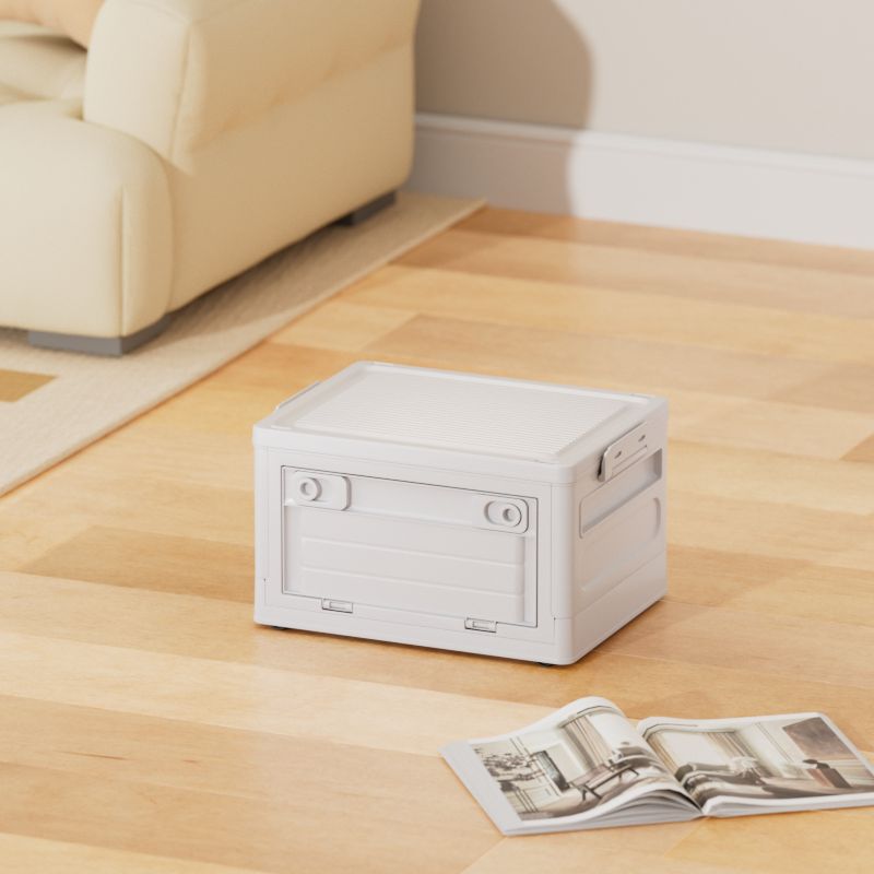 Household storage box Foldable large-capacity storage box Snack sorting box Clothing toys Dust-proof storage box with lid