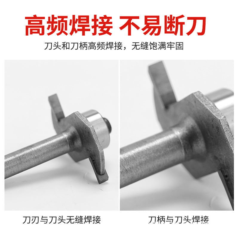 Ball T-knife Woodworking slotting trimming knife Cutting knife Woodworking milling cutter Slotting knife Engraving machine head