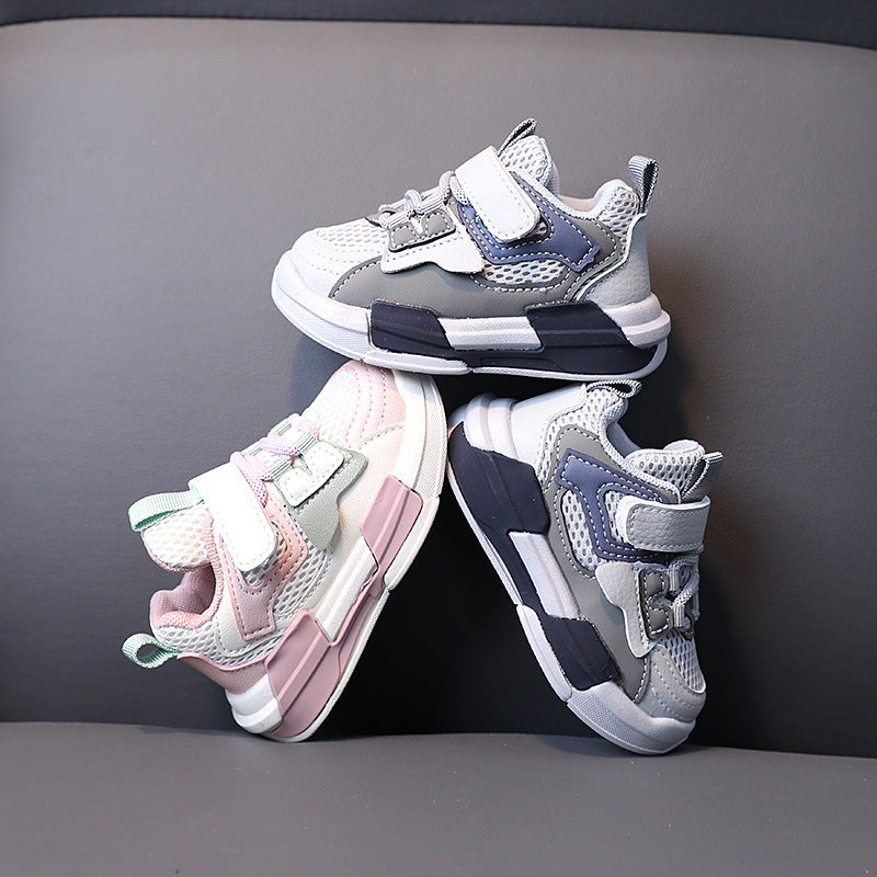 spring new arrival: breathable mesh running shoes for boys and girls - soft sole, trendy sneakers for spring/autumn