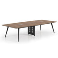 Conference table set: modern minimalist design for small meeting rooms, training, negotiations, live streaming, and office workstations