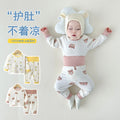 Kids' underwear set - korean style thermal underwear, high-waisted belly protection pants, new spring/autumn pajamas & loungewear