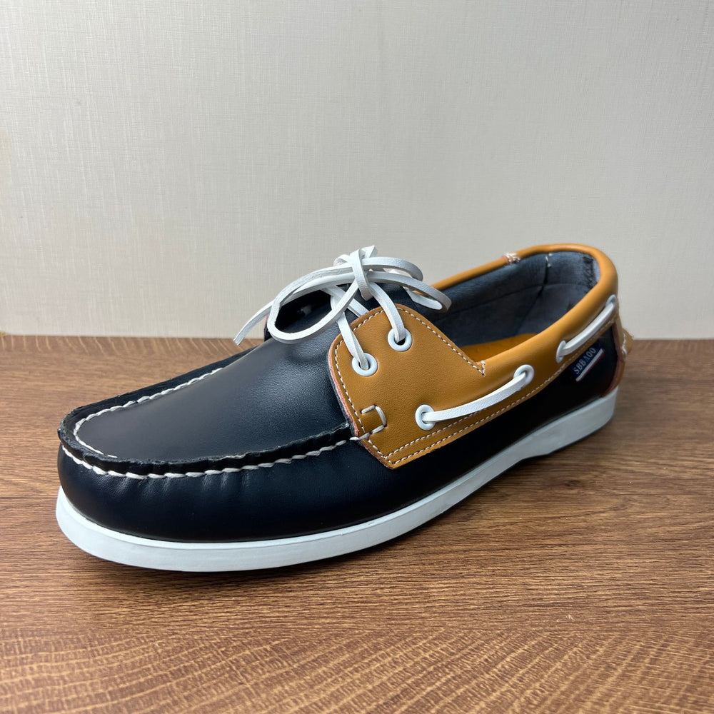 Sailboat shoes men's genuine leather casualeasiest for match leather shoes plus size shoes classic thin bottom cowhide british style business shoes real shot