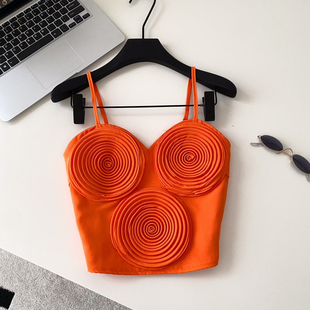 Commuting style silmslimming looksense of design camisole women's summerstylisheasiest for matchpatchwork designeleganttops