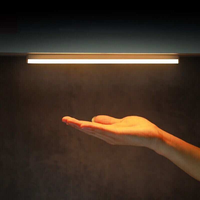 Clearance: rechargeable night light - wireless motion sensor light strip with human body induction, ideal for hallways, cabinets, bedside tables, and bedroom wall mounting