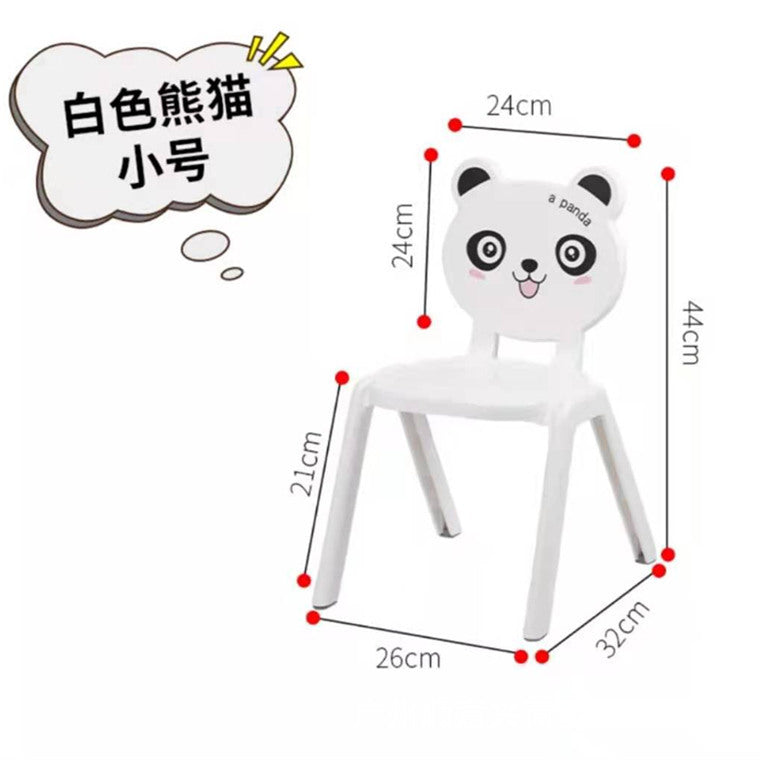 Cartoon thickened children's small chair kindergarten back chair home learning small stool non-slip baby plastic dining chair