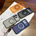 Magnetic rotating stand mobile phone case suitable for iphone17promax apple 16/15/14 anti-fall soft case wholesale
