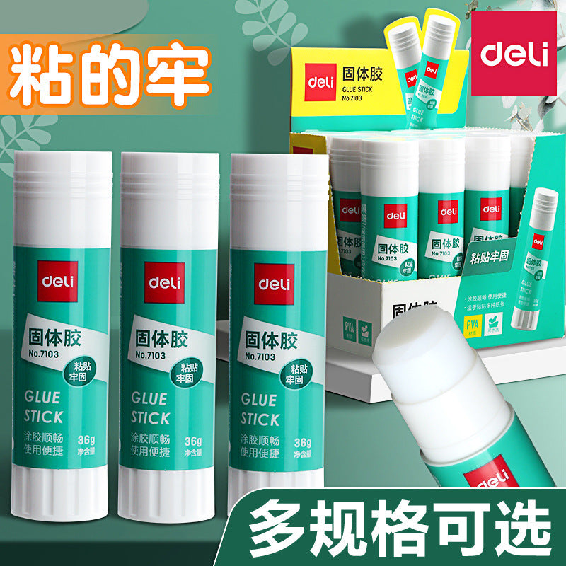 Deli Stationery 7101/7102 Solid Glue 21g High Viscosity Children's Handmade Glue Office Medium Glue Stick Wholesale