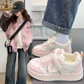 Cute bear platform loafers - women's  autumn new arrivals - versatile sneakers to pair with skirts - korean style girl's white shoes