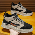 Spring men's high-top work shoes korean style trendy thick-soled martin boots athletic casual sneakers ankle boots fashionable shoes