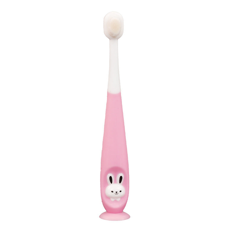 Children's toothbrush cartoon ten thousand hair toothbrush cute soft hair brush 1-12 years old baby oral cleaning toothbrush box wholesale