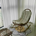Rocking chair recliner adult garden balcony home leisure chair rattan chair outdoor patio chair lazy rocking chair adult