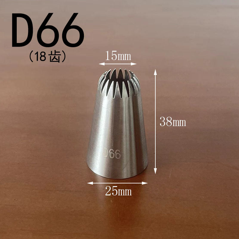 Medium decorating nozzle 1m#2d# seamless 304 stainless steel cream cake baking decorating tool in stock wholesale
