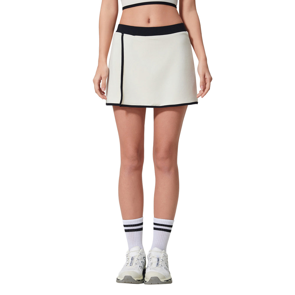 Summer color block yoga skort - women's hip-hugging, slimming, fashionable, and versatile fitness & tennis skirt d25044