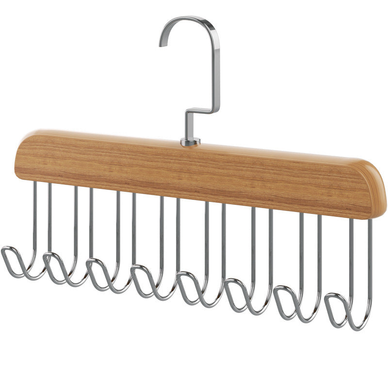 Sling hanger wooden sling hook bold bag storage multi-functional hook tie vest underwear hanger