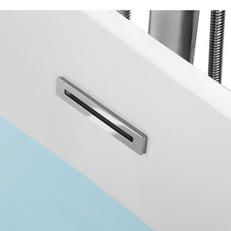 Sannora bathroom small apartment bathtub boat type thin edge acrylic independent bathtub double couple model