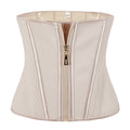 Shapewear waist trainer - hourglass shaping corset with latex, zipper, and buckle closure - women's sports waist belt for tummy control and body sculpting