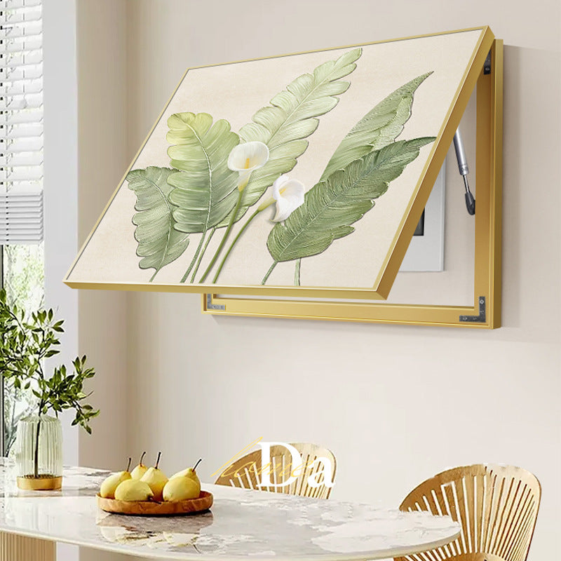 Nordic wind meter box decorative painting Internet celebrity advanced inductor switch box cover hanging painting distribution box weak electric box cover ugly