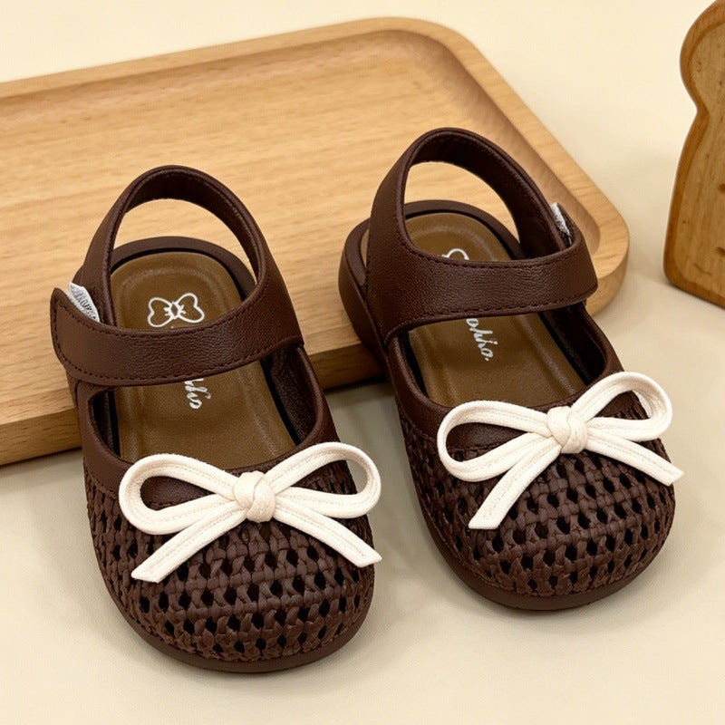 Princess sandals for girls, new  summer collection: non-slip, soft-soled, velcro-closure toddler sandals, perfect for beach and everyday wear