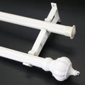 Thickened aluminum alloy curtain rod roman rod rose gold ivory white gold single rod double rod curtain rod factory direct sales