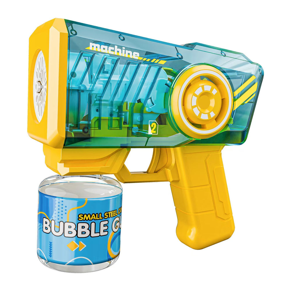 hot selling 40-hole space light bubble machine mini version gatling electric bubble blowing handheld kids toys