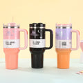 New stanley-style gold-stamped car cup, 304 stainless steel vacuum insulated tumbler, portable outdoor ice tumbler