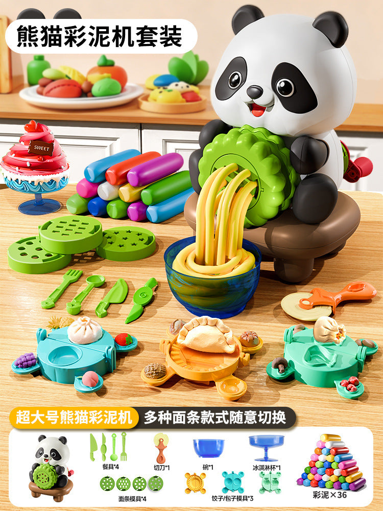 Kids' play dough noodle maker - pretend play dough food grade - super light clay toy for boys and girls - birthday gift