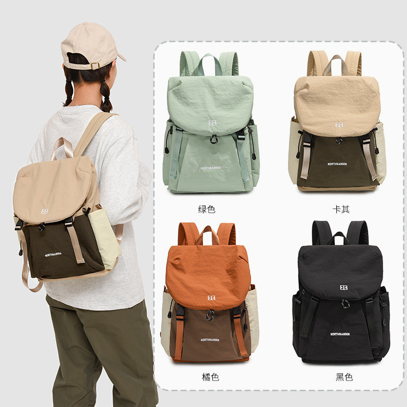 Cross-border travel backpack, new backpack, women's large-capacity fashion, lightweight, waterproof, simple commuting leisure bag when going out