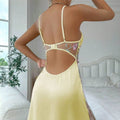 Midnight charm cross-border southeast asia european size export see-through lace lingerie babydoll nightgown sleepwear 3337