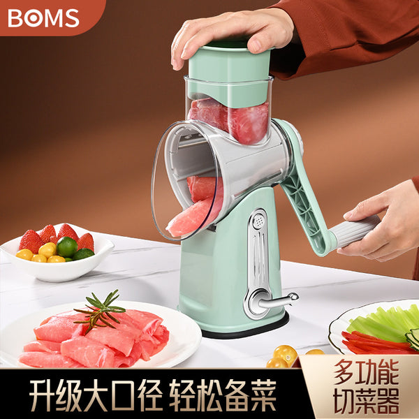 Multifunctional storm roller hand crank vegetable cutter household kitchen ice crusher potato slicer grater vegetable cutter